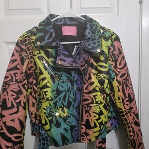 Colorful Graffiti Women's Jacket
